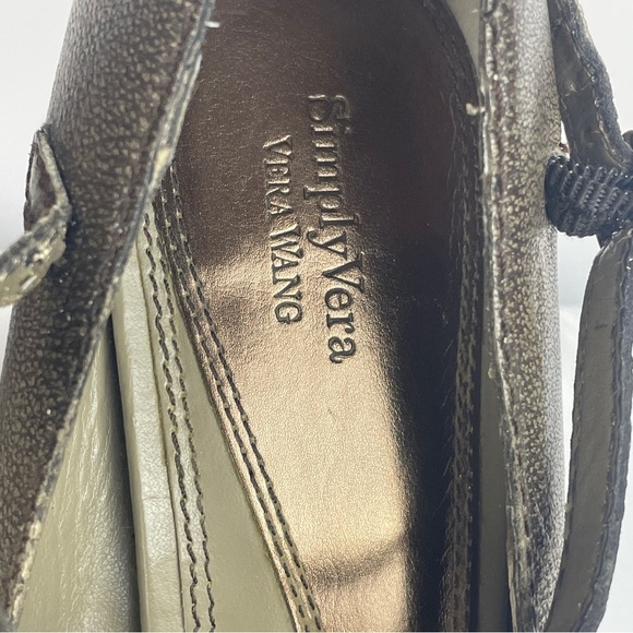 Vera Wang Olive Peep-Toe Heels - Picture 4 of 16